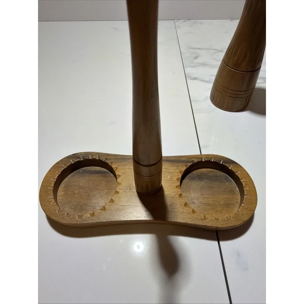 Haenlein Winterthur Vintage  Salt And Pepper Grinders With Caddy